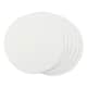 Design Imports Silver Doubleframe Kitchen Placemat Set (Set of 6) - White - Round