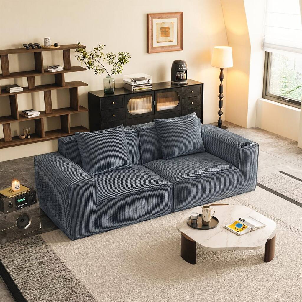 Chenille Foam Sectional Sofa
