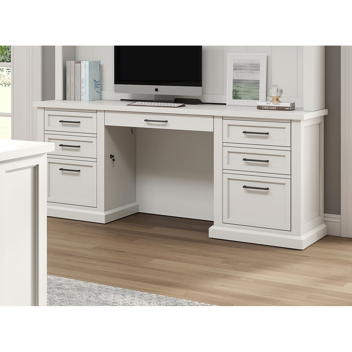 Hartford Wood Credenza, Office Desk, Writing Table On Sale Bed Bath