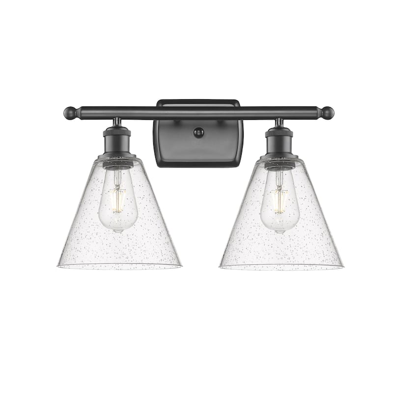 Innovations Lighting 516-2W-11-18 Berkshire Vanity Berkshire 2 Light - Oil Rubbed Bronze / Seedy