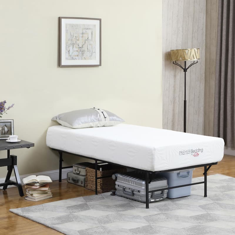 Black Twin Platform Bed - Black