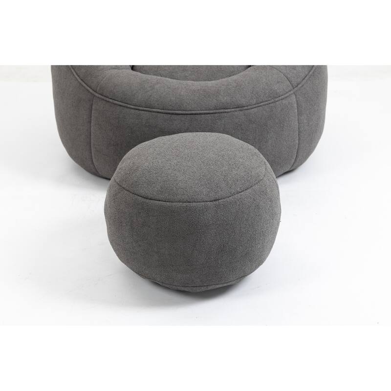 High Pressure Bean Bag Chair With Footrest
