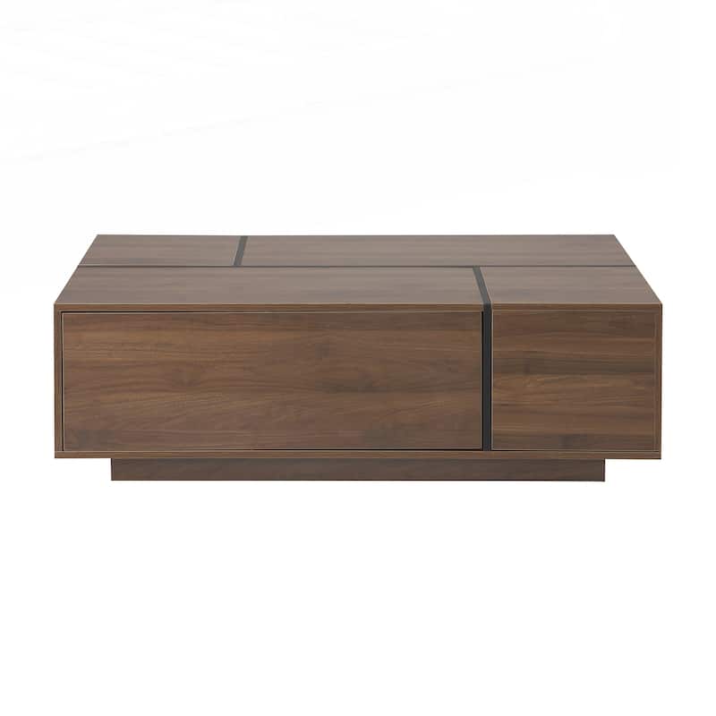 Rectangular Sliding Top Coffee Table