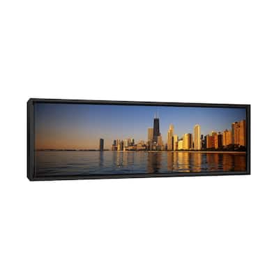 iCanvas "Buildings on the waterfront, Chicago, Illinois, USA" by Panoramic Images Framed Canvas Print
