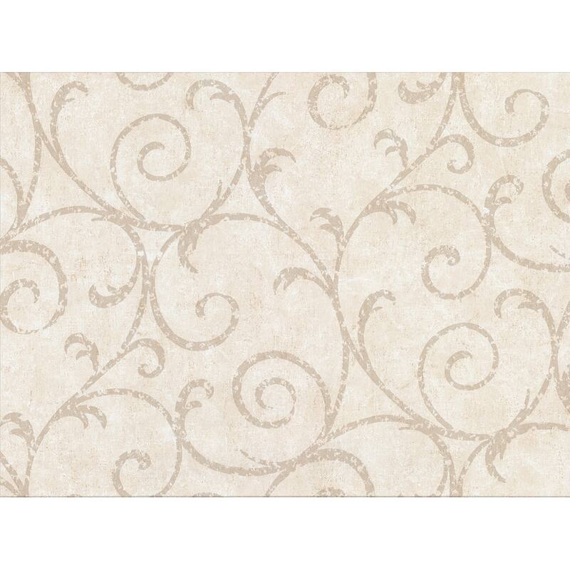 Sansa Cream Plaster Scroll Wallpaper