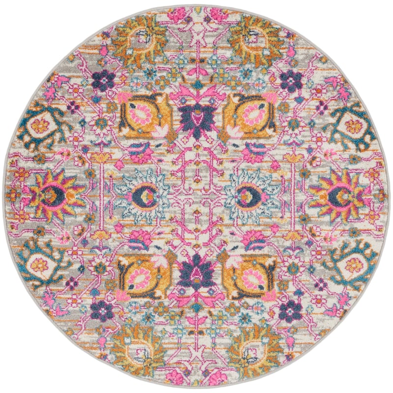 Nourison Passion Boho French Country Floral Area Rug.
