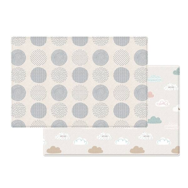 slide 1 of 1, PureSoft™ Play Mat - 92.5 x 55.1 x 0.6 in - Blue Spot+Cloud Bebe - Multi Multi