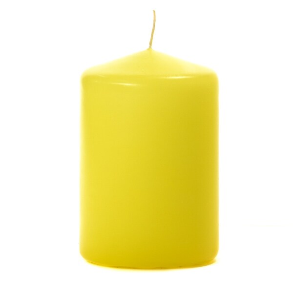 6 Pcs 3x4 Yellow Pillar Candles Unscented 3 In Diameterx4 5 6 Pcs 3x4 Yellow Pillar Candles Unscented 3 In Diameterx4 5