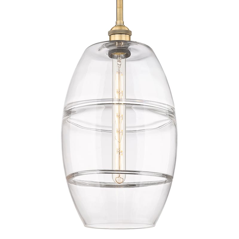 Innovations Lighting 616-1S 18 10 Vaz Pendant Vaz 10" Wide Mini - Brushed Brass / Clear