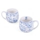preview thumbnail 6 of 6, STP Goods Blue Flowers Bone China Tea Set for 2 pers. in Gift Box