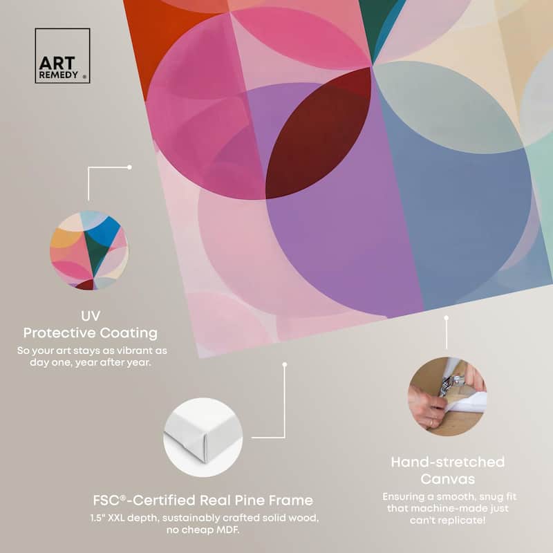 Oneiric Circles III Canvas by Art Remedy, Gallery Wrapped