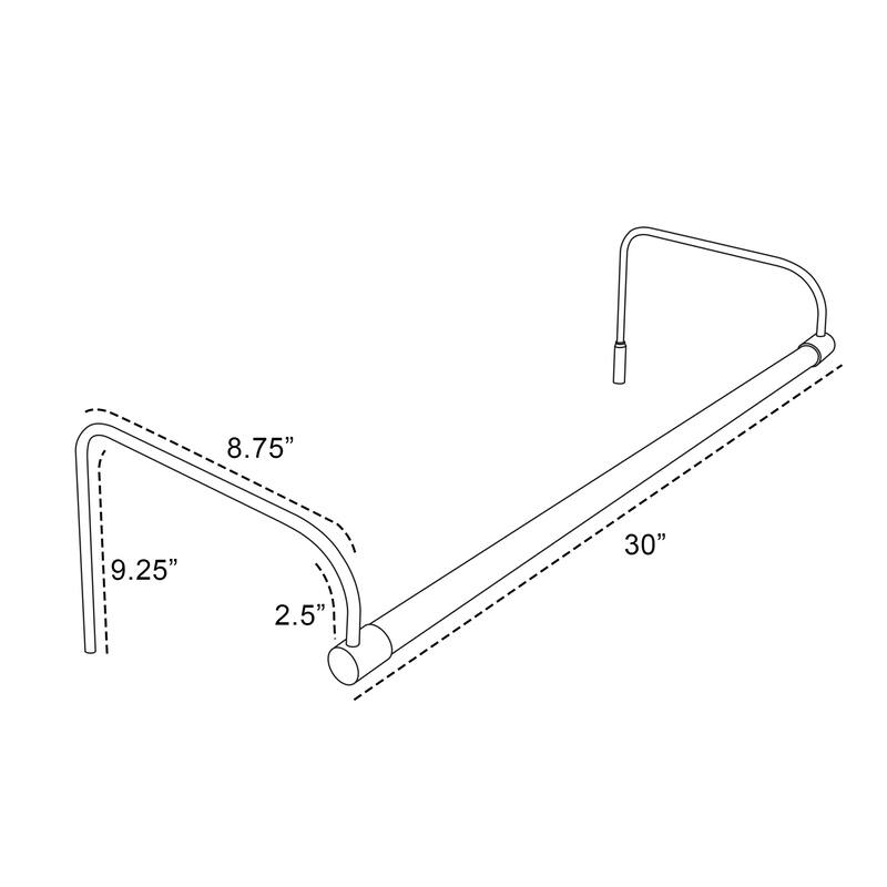 Cocoweb 30" Tru-Slim Plug-In LED Art Light in Black - 30 Inch