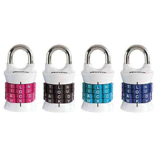 Shop Master Lock 1535dwd Word Combination Padlock Assorted Colors