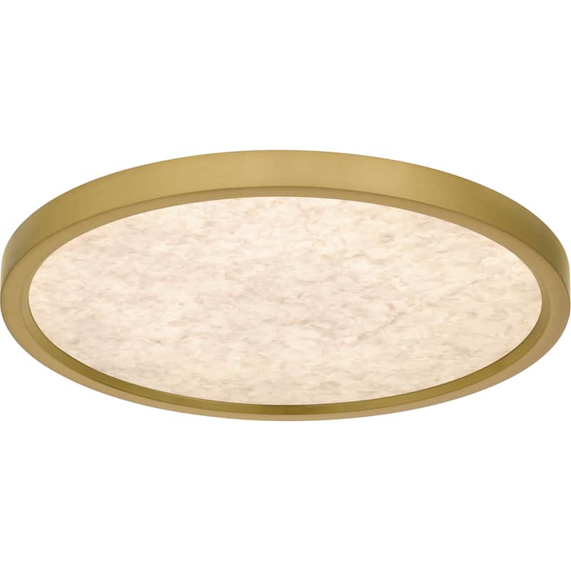 Outskirts Integrated LED Brushed Gold Flush Mount with CCT Switch