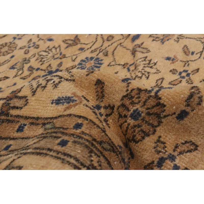 ECARPETGALLERY Hand-knotted Melis Vintage Beige Wool Rug - 5'7 x 9'0