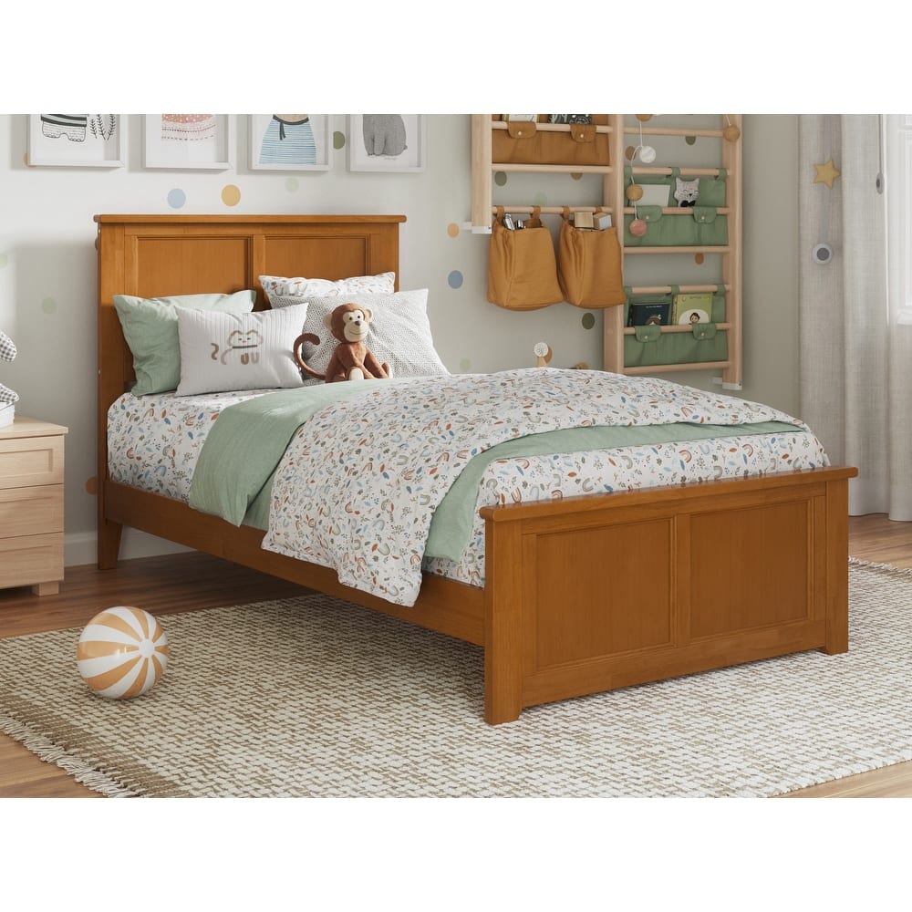 Madison Wood Low Profile Platform Bed with Matching Footboard