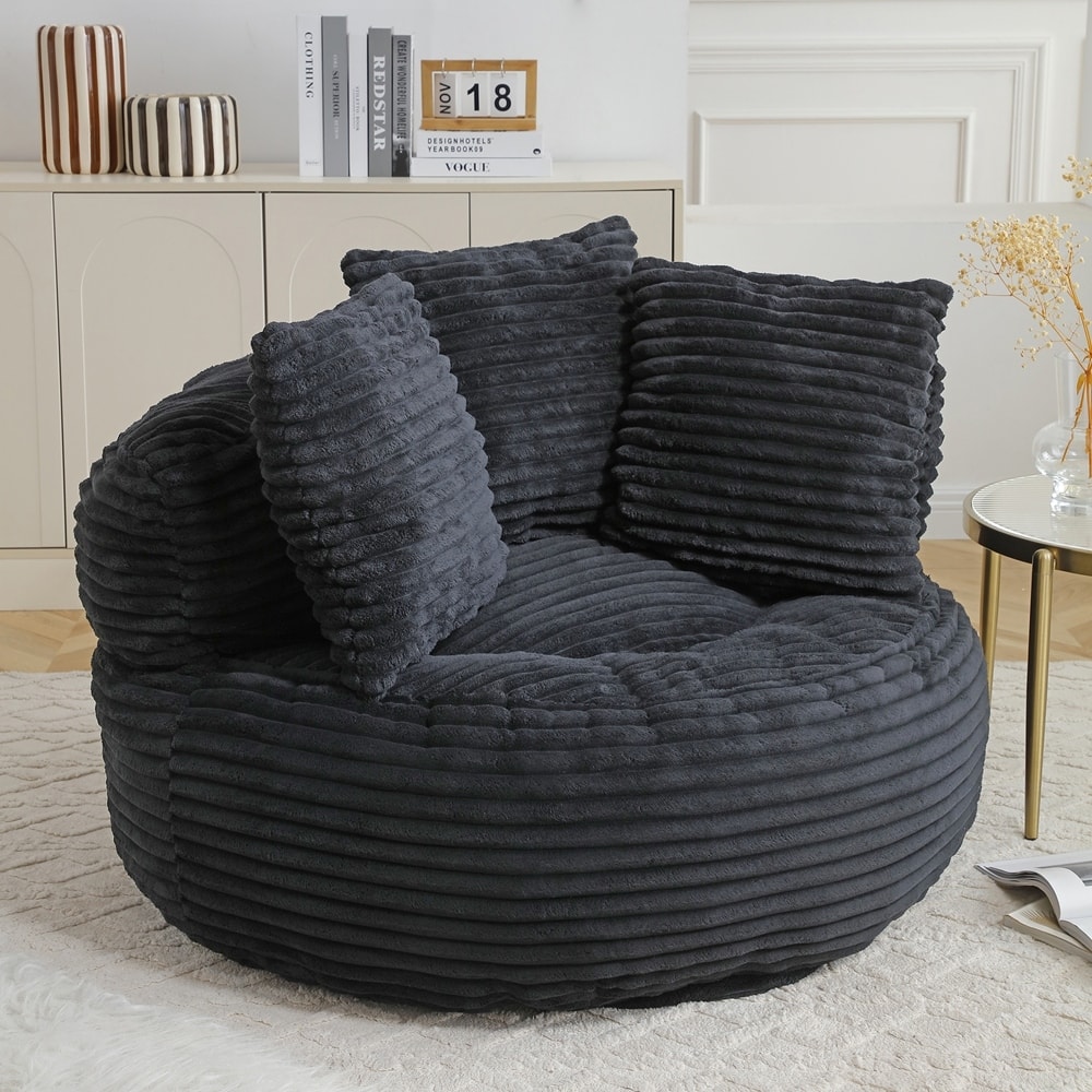Oversized High Back Bean Bag Couch Chair Living Room Bedroom Office