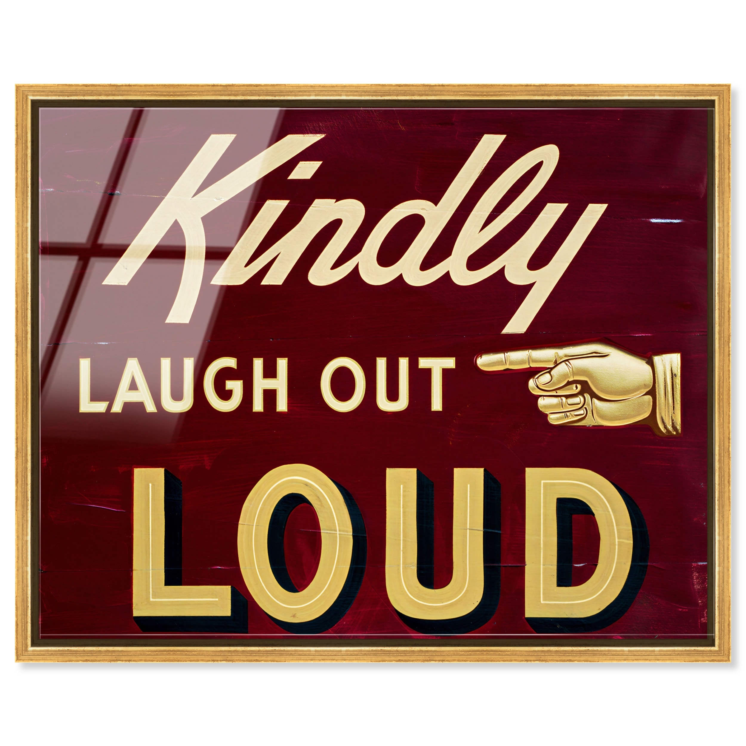 Laugh Loud Vintage Poster Art Acrylic Print by Art Remedy