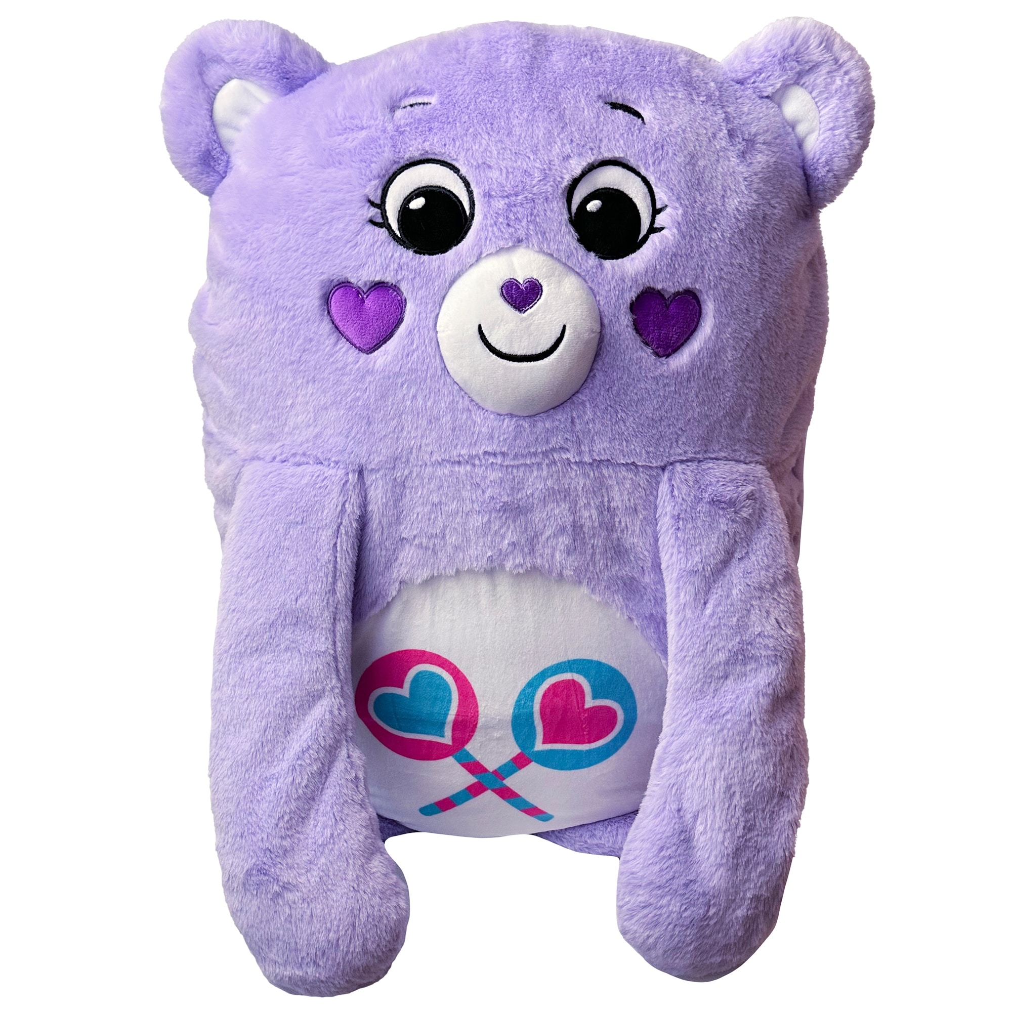 Happy Nappers: Care Bears Pillow Pocket Pal - Share Bear - Bed