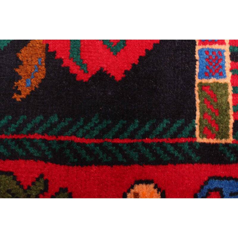 ECARPETGALLERY Hand-knotted Teimani Black Wool Rug - 2'10 x 4'7