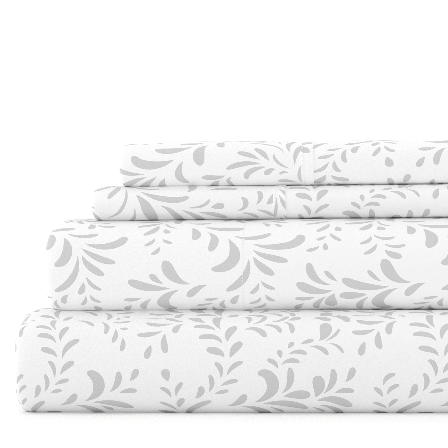 Becky Cameron Burst of Vines 4-Piece Deep Pocket Bed Sheet Set