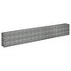 preview thumbnail 3 of 5, vidaXL Gabion Raised Bed Galvanized Steel 141.7"x11.8"x23.6"