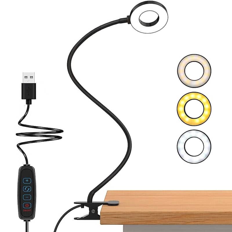 USB ClipOn LED Desk Lamp Flexible Arm Dimmable Bed Bath & Beyond