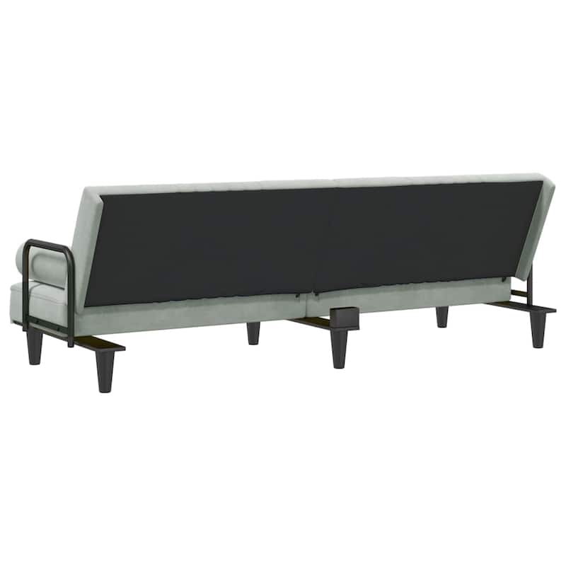 vidaXL Sofa Bed with Armrests Couch Recliner Loveseat Folding Daybed Velvet - 80.7" x 35" x 27.6"