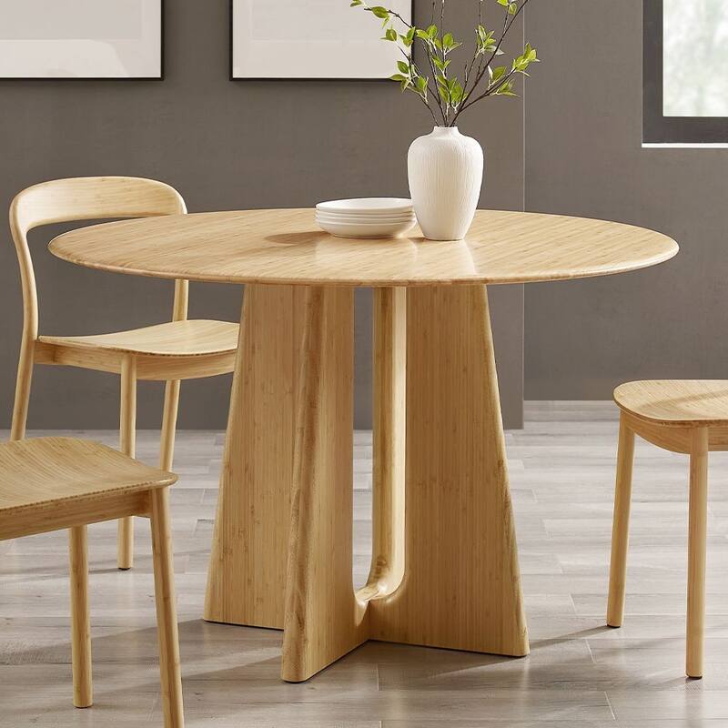 Lenor 48" Round Table, Charcoal