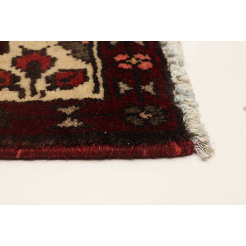 ECARPETGALLERY Hand-knotted Andelz Red Wool Rug - 3'7 x 10'4