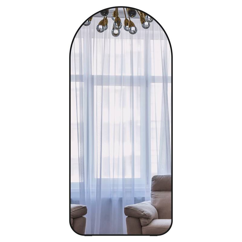 Arch Full Length Mirror 71"×32" Big Full Body Mirror for Bedroom Oversized Floor Mirror