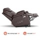 preview thumbnail 25 of 51, MCombo Large Power Lift Recliner Leather Chair with Massage, Heat, Cup Holders,Extended Footrest, Leather 7516