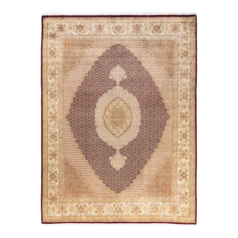 Overton Hand Knotted Wool Vintage Inspired Traditional Mogul Red Area Rug - 8 x 10