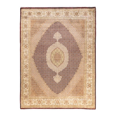 Overton Hand Knotted Wool Vintage Inspired Traditional Mogul Red Area Rug - 8 x 10
