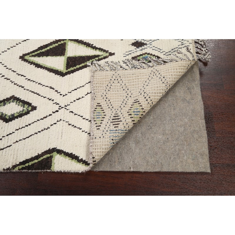 Modern Vegetable Dye Oriental Moroccan Berber Area Rug Wool Handmade - 5'9" x 9'3"