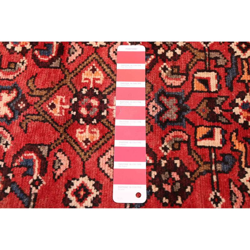 ECARPETGALLERY Hand-knotted Andelz Red Wool Rug - 3'5 x 9'10