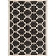preview thumbnail 102 of 104, SAFAVIEH Courtyard Charleen Indoor/ Outdoor Waterproof Patio Backyard Rug 6'7" x 9'6" - Black/Beige