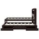 preview thumbnail 14 of 13, Twin XL Platform Bed with Storage LED Headboard, Charging Station, Trundle & 2 Drawers, Sturdy Pine Wood Frame, Dark Brown