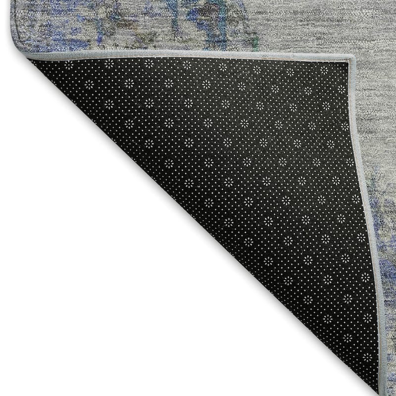 Machine Washable Indoor/ Outdoor Traditional Tabriz Chantille Rug