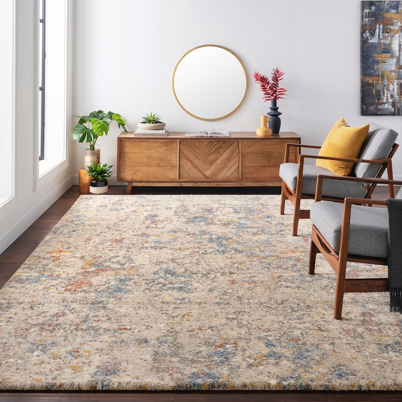 Artistic Weavers Nickie Plush Abstract Area Rug - 8'10" x 12'1" - Brown