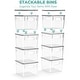 preview thumbnail 4 of 3, Sorbus Large Storage Clear Containers with Lids Toy Bins and Organizers, Medium - 4 Pk