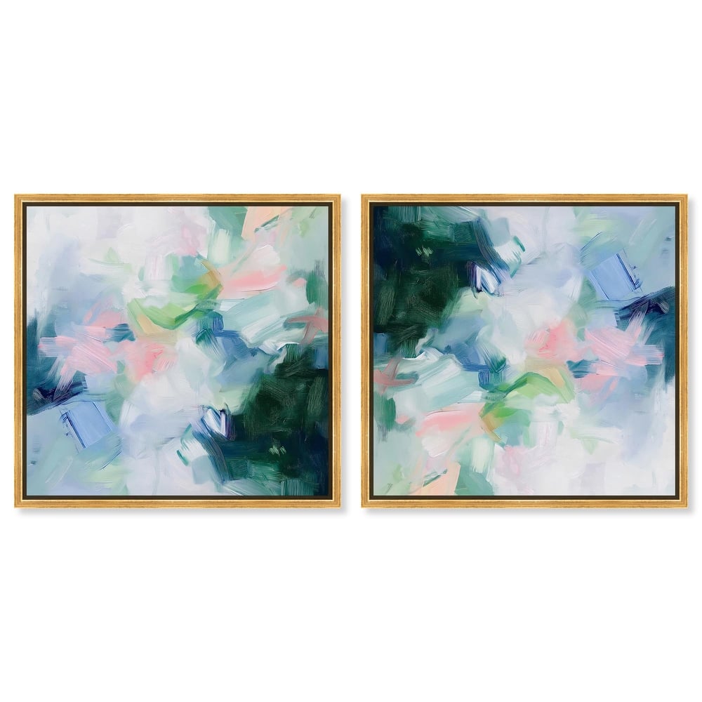 Soft Blues Canvas by Art Remedy