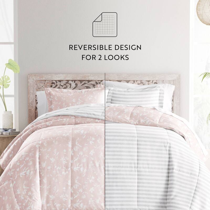 Becky Cameron Premium Pressed Flowers Reversible Comforter Set