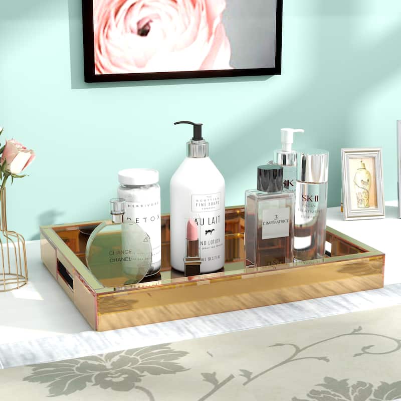 Mirror Glam Tray Decorative Tray