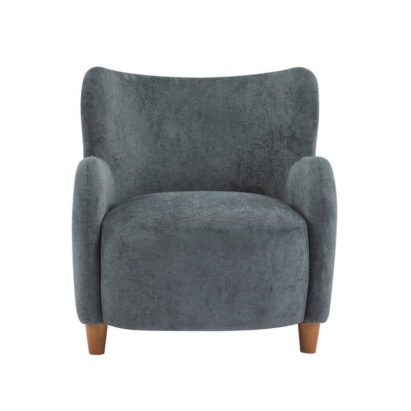 Roomfitters Lucia Wingback Armchair, Cozy Modern Accent Chair for Living Room and Bedroom