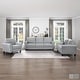 preview thumbnail 1 of 49, Fremont & Park Diboli Chenille 3-Piece Living Room Set - Wood Finish Exposed Feet