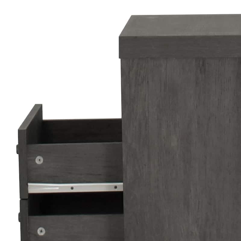 Nystrom Mid Century Modern 2 Drawer Nightstand by Christopher Knight Home