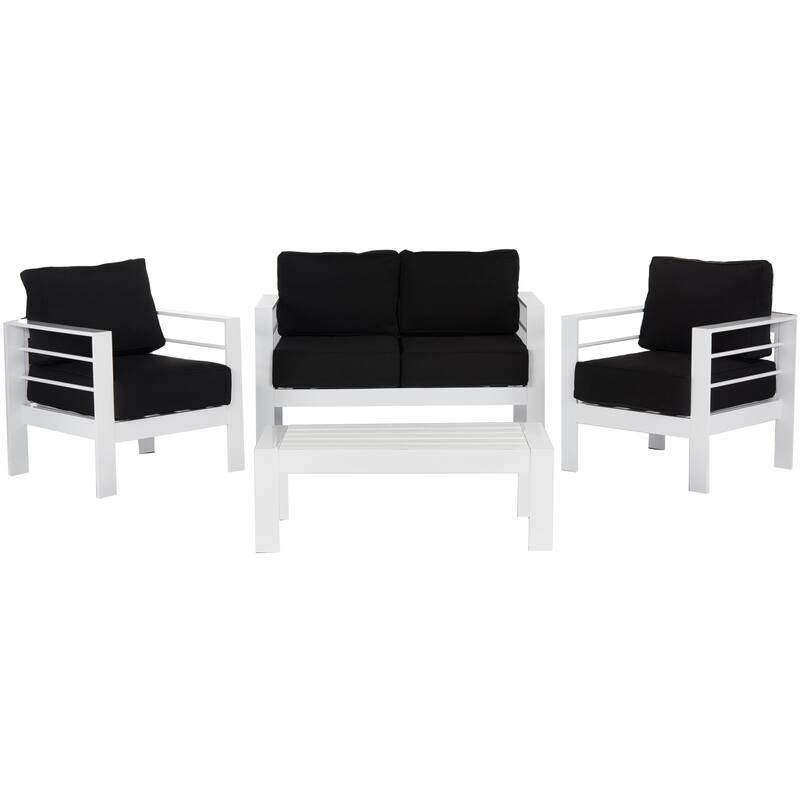 SAFAVIEH Outdoor Camila 4-Piece Set - 50W x 26D x 26H
