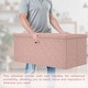 preview thumbnail 18 of 48, 15" Tall Foldable Storage Ottoman Lift-Top Lid & Carry Handle Multi Functional Footrest Shoe Bench Coffee Table for Living Room