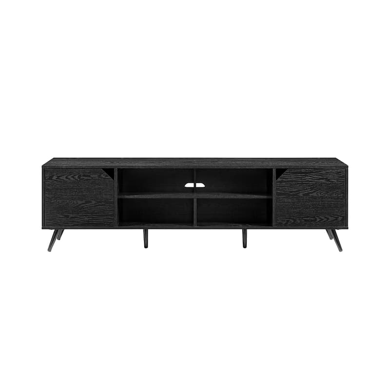 Stylish Minimalist 2-Door TV Stand for TVs Up to 80 Inches - Perfect for Modern Living Spaces